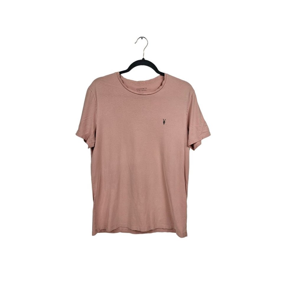 ALLSAINTS Pink Brace Contrast Crew T-Shirt
